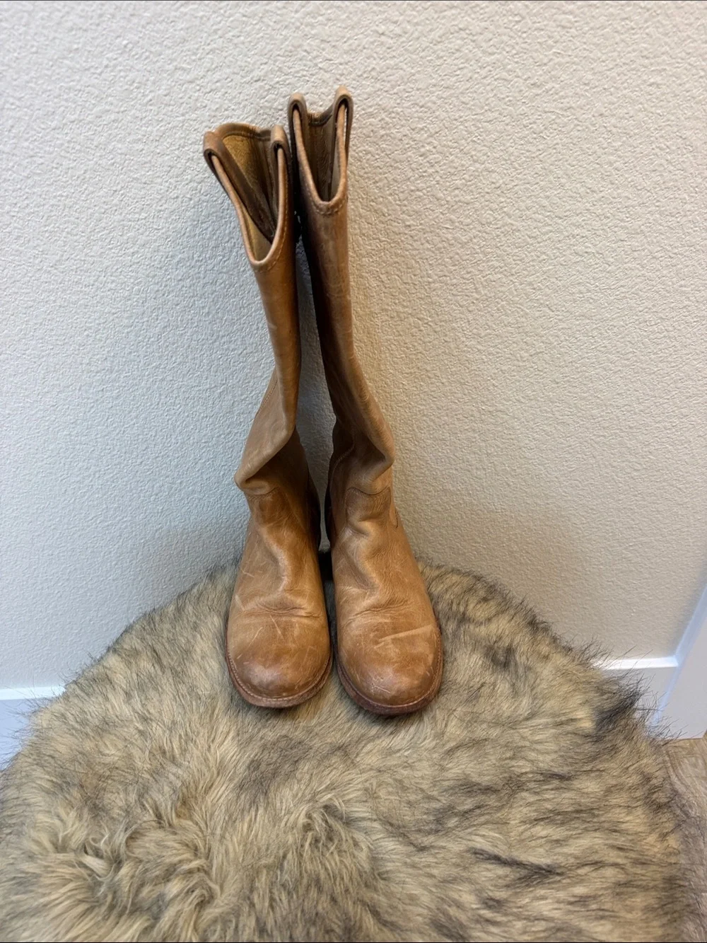 Frye Brown Leather Tall Boots